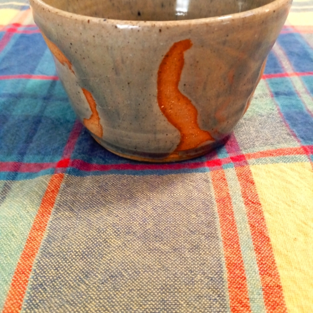 Handmade pottery bowl